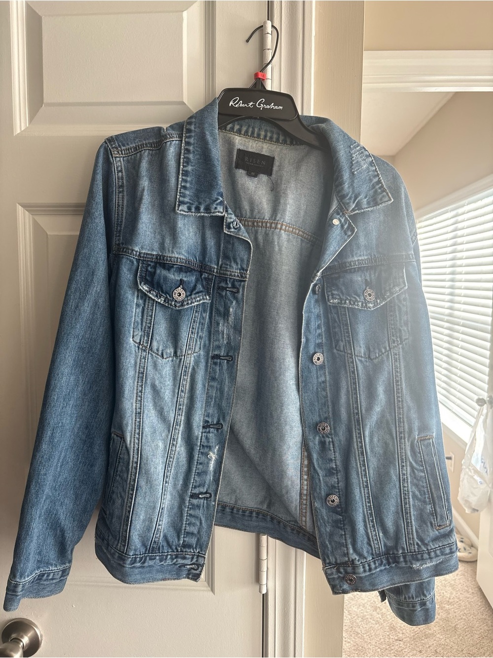 Risen Women's Blue Denim Jean Jacket